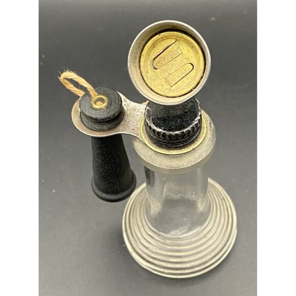 Vtg Candlestick Telephone Glass Candy Container TH Stough Co Jeanette PA LOOK - Picture 7 of 16